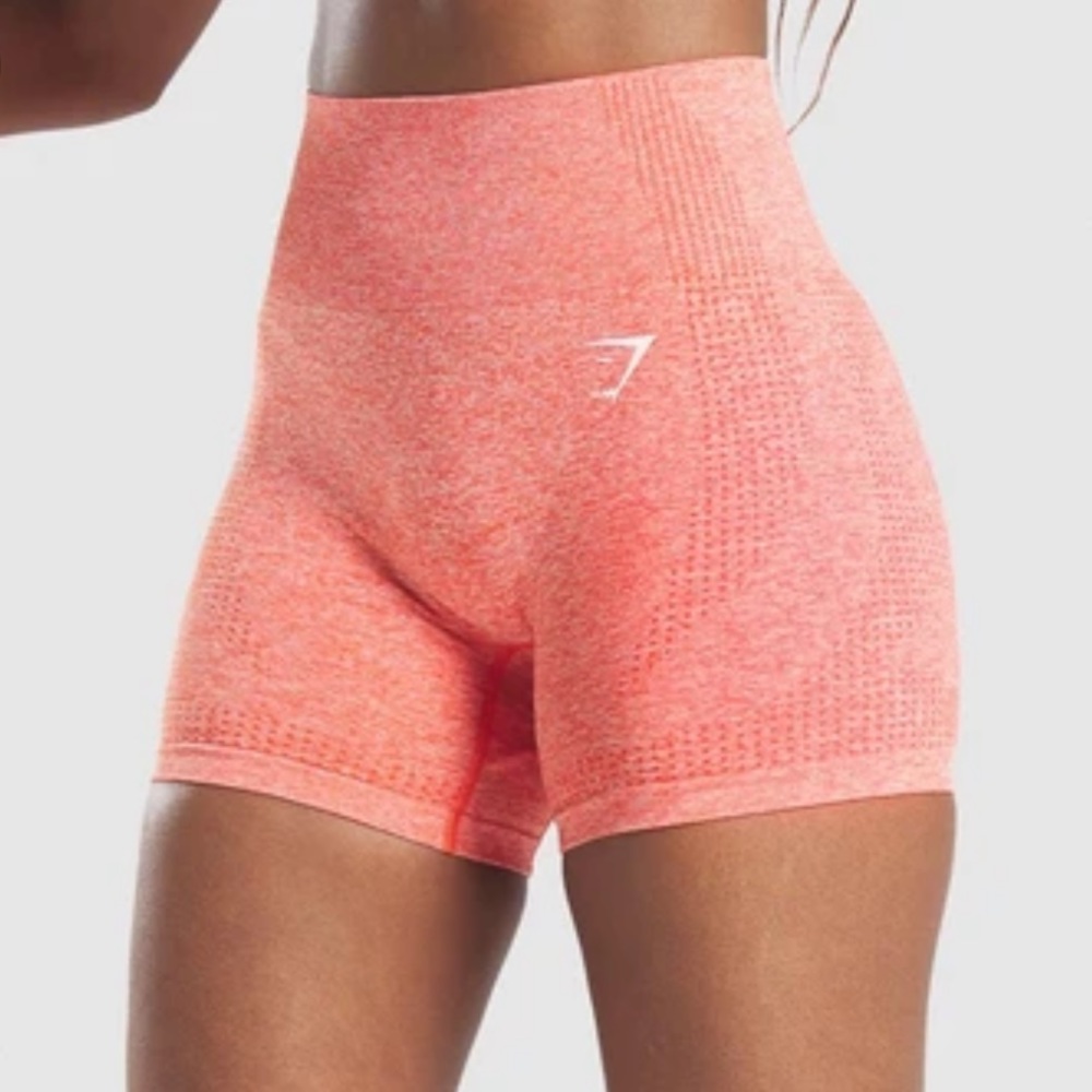 NWT Gymshark Vital Seamless Short Orange Marl M